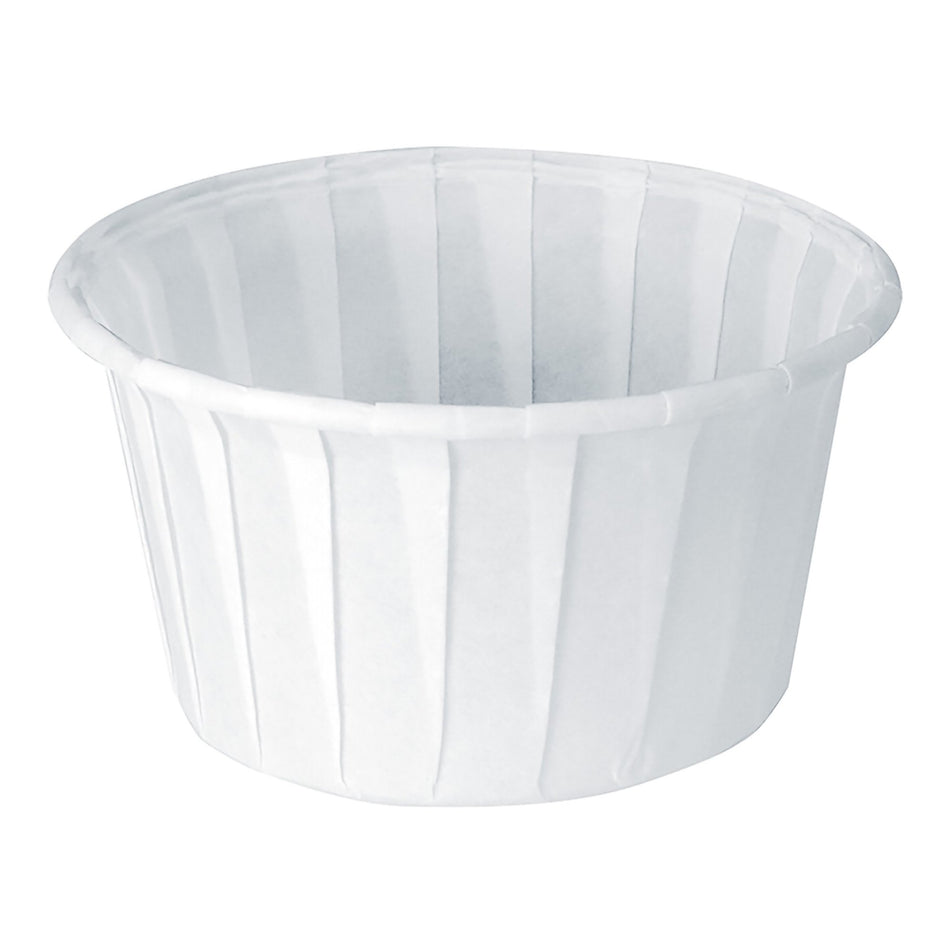 Solo Paper Soufflé Cup, White, 4-ounce capacity - Utensils>Drinking Utensils - RJ Schinner Co