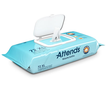 Attends Scented Washcloths, 72 Count Soft Pack-Personal Cleansing Wipe Attends Soft Pack Scented 72 Count