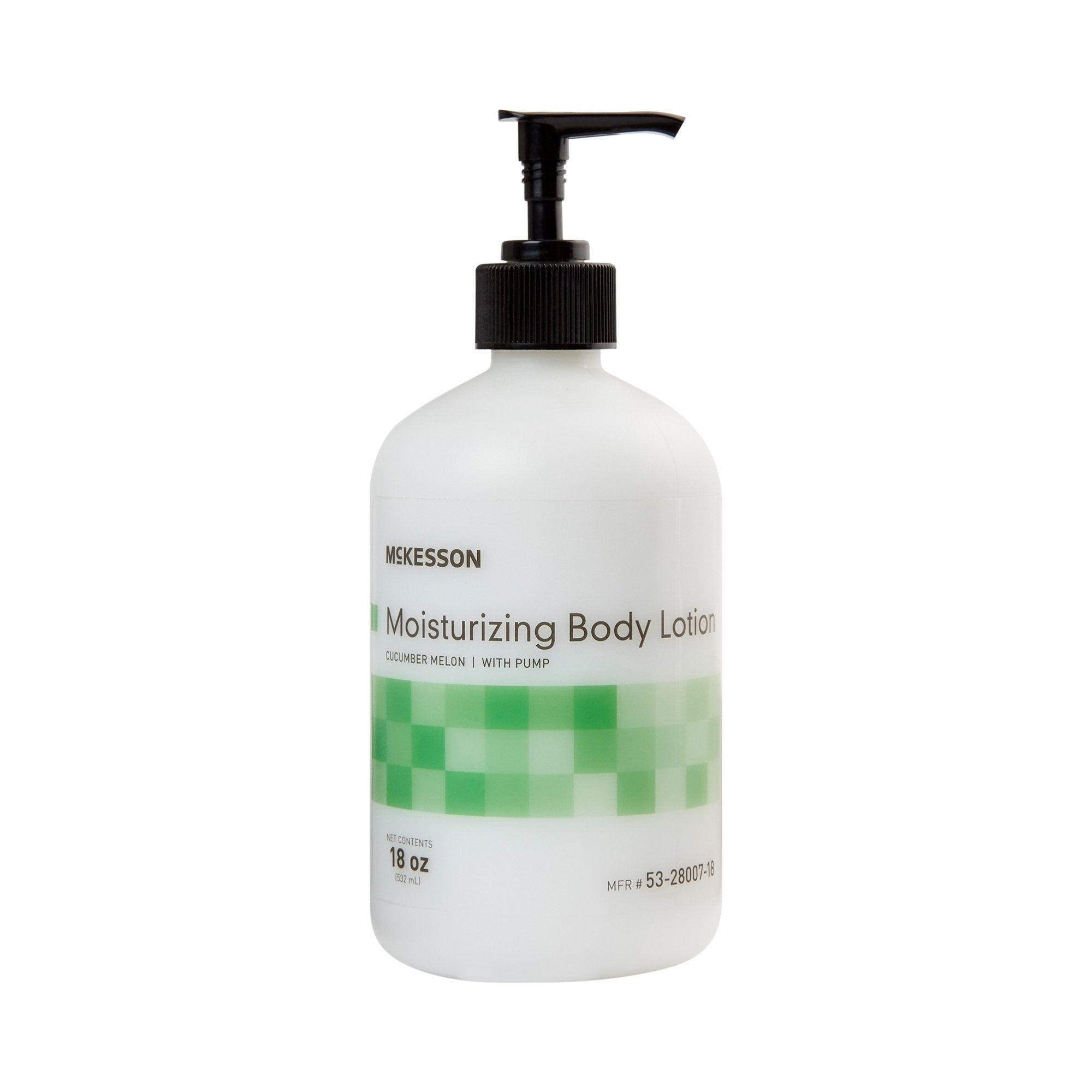 McKesson Cucumber Melon Scent Hand and Body Moisturizer, 18-oz Pump Bottle-Hand and Body Moisturizer McKesson 18 oz. Pump Bottle Cucumber Melon Scent Lotion