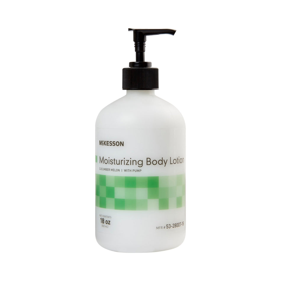 McKesson Cucumber Melon Scent Hand and Body Moisturizer, 18-oz Pump Bottle-Hand and Body Moisturizer McKesson 18 oz. Pump Bottle Cucumber Melon Scent Lotion