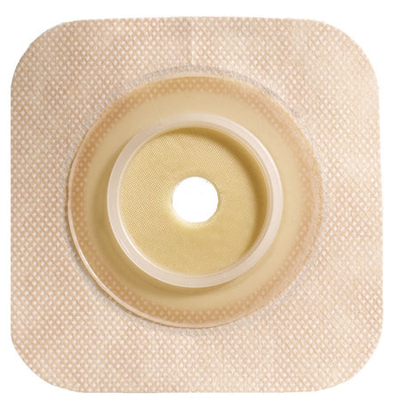 Sur-Fit Natura Colostomy Barrier With 2 5/8-3 Inch Stoma Opening-"Ostomy Barrier Sur-Fit Natura Trim to Fit, Standard Wear Stomahesive Without Tape 100 mm Flange Sur-Fit Natura System Hydrocolloid 2-5/8 to 3-1/2 Inch Opening 6 X 6 Inch"