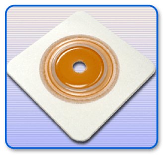 Securi-T Ostomy Barrier With Up to 1 Inch Stoma Opening-"Ostomy Barrier Securi-T Trim to Fit, Extended Wear Adhesive Tape Collar 45 mm Flange Up to 1-1/4 Inch Opening 4-1/2 X 4-1/2 Inch"