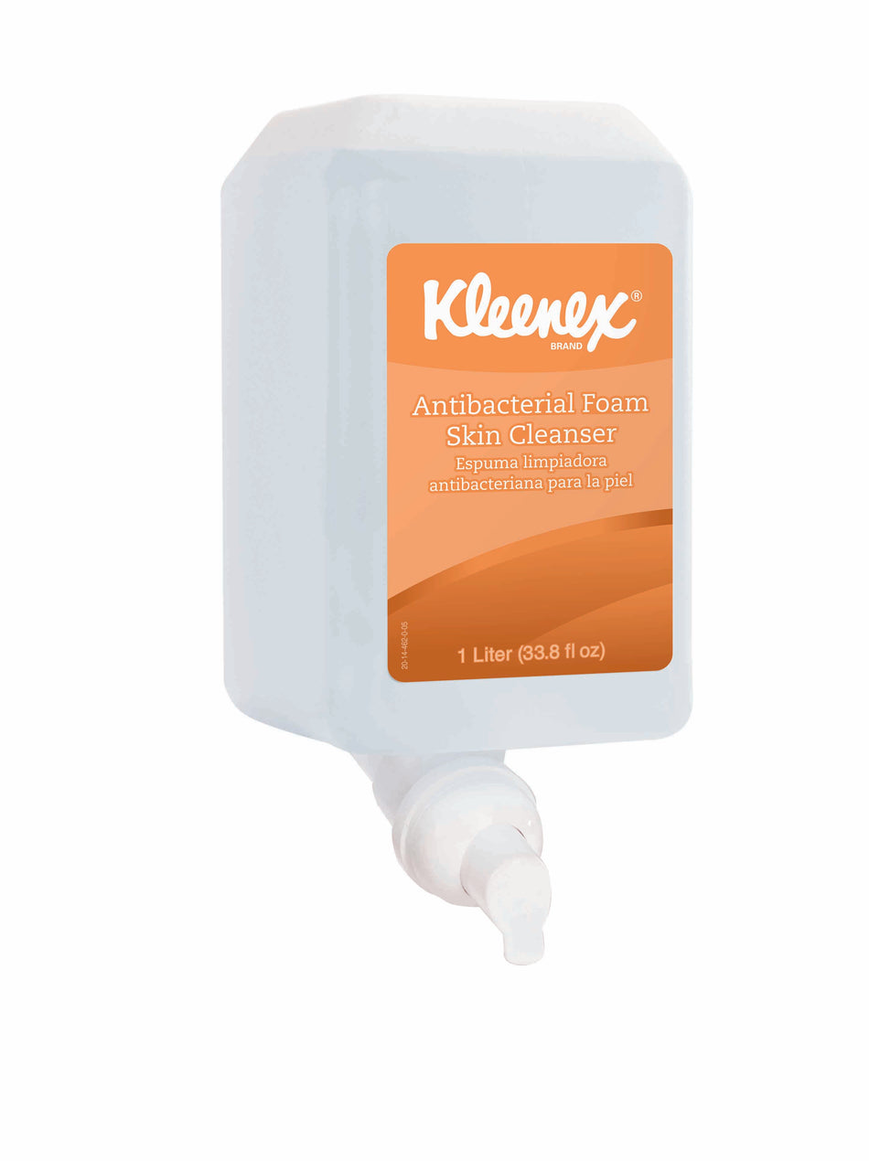 Kleenex Antimicrobial Soap 1000 mL Dispenser Refill Bottle-"Antimicrobial Soap Scott Control Foaming 1,000 mL Dispenser Refill Bottle Unscented"
