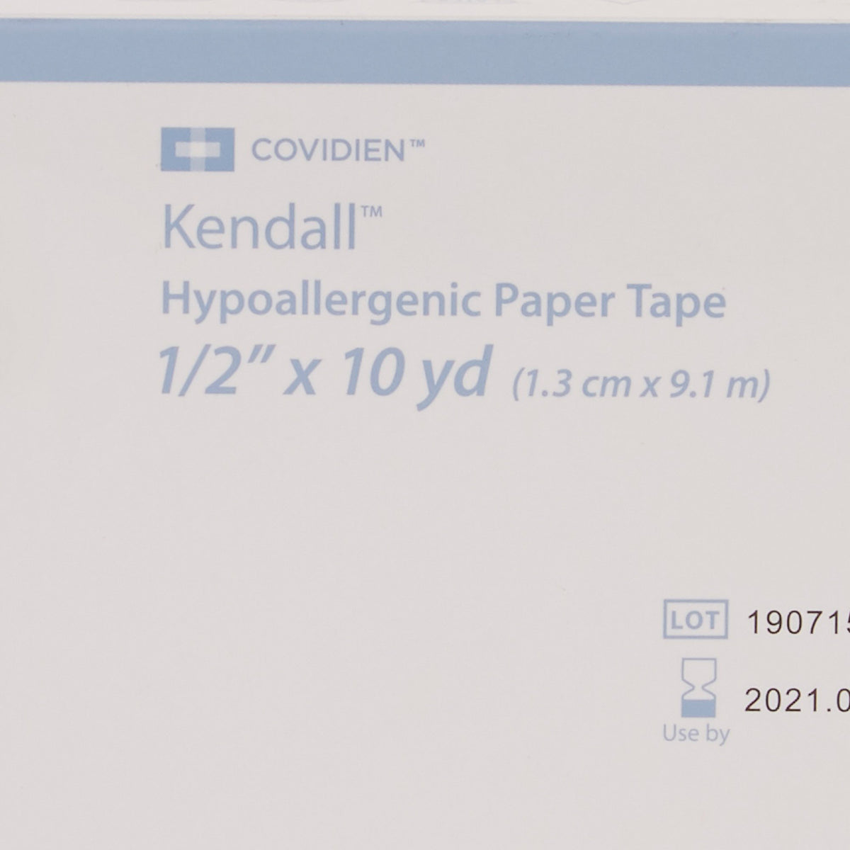 Kendall Hypoallergenic Paper Medical Tape, 1/2 Inch x 10 Yard, White-Hypoallergenic Medical Tape Kendall Hypoallergenic White 1/2 Inch X 10 Yard Paper NonSterile