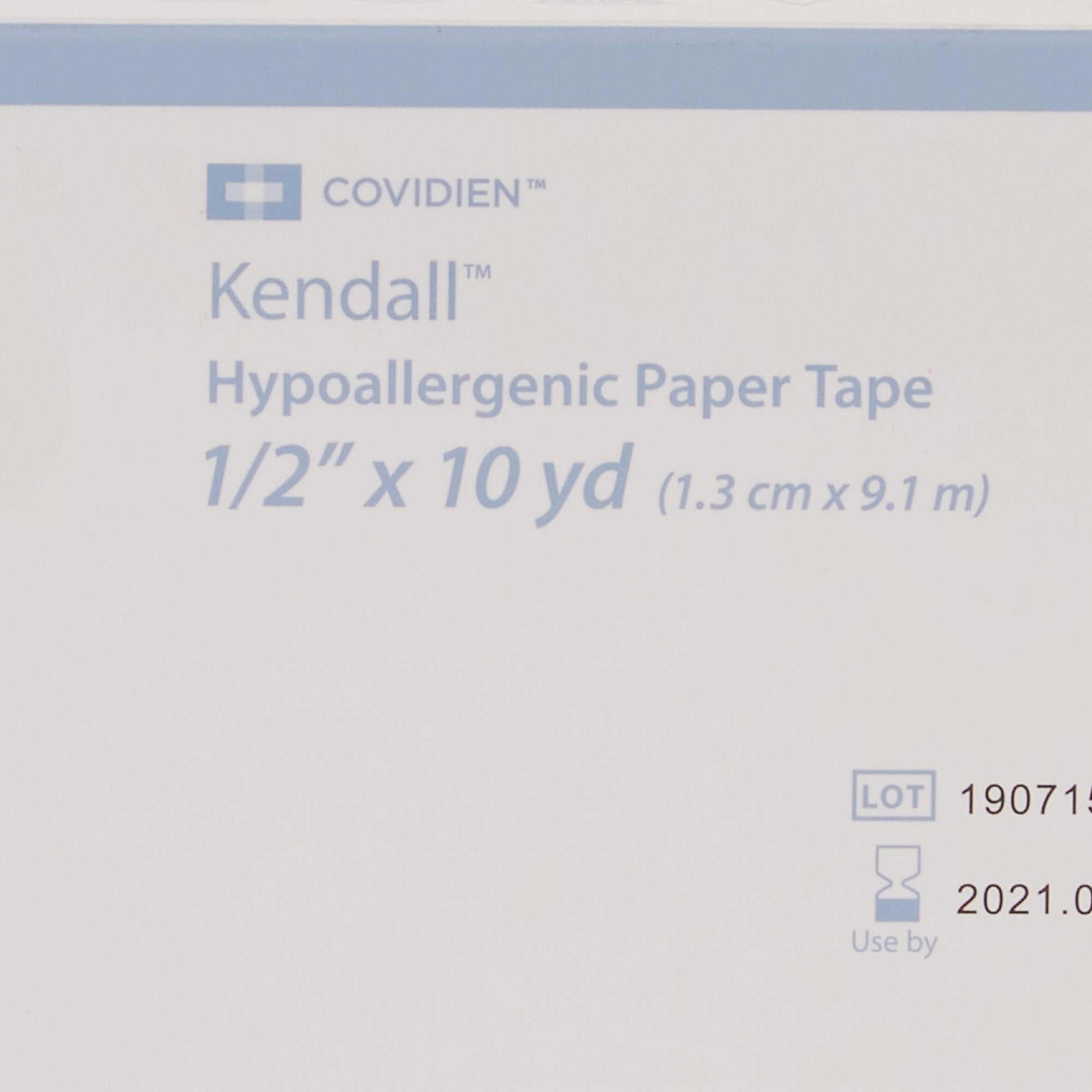 Kendall Hypoallergenic Paper Medical Tape, 1/2 Inch x 10 Yard, White-Hypoallergenic Medical Tape Kendall Hypoallergenic White 1/2 Inch X 10 Yard Paper NonSterile