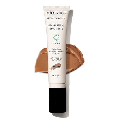 MDSolarsciences MD Mineral BB Crme SPF 50, Medium-Makeup with Sunscreen MDSolarsciences MD Mineral BB Crme SPF 50 Cream 1.23 oz. Tube