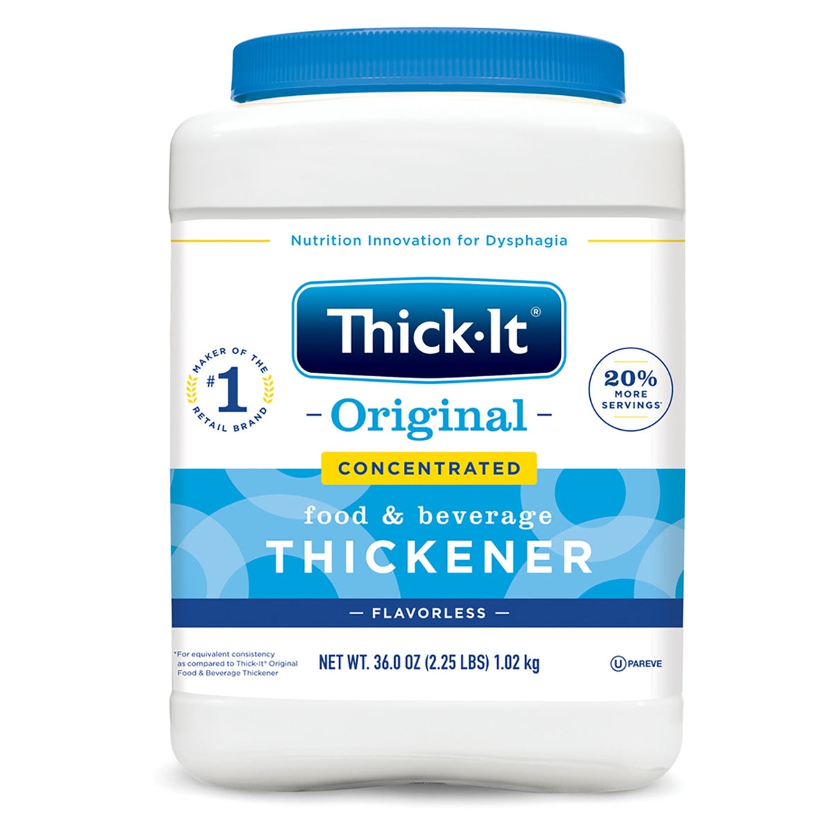 Thick-It Original Concentrated Food and Beverage Thickener, 36-ounce canister-Food and Beverage Thickener Thick-It Original Concentrated 36 oz. Canister Unflavored Powder IDDSI Level 0 Thin
