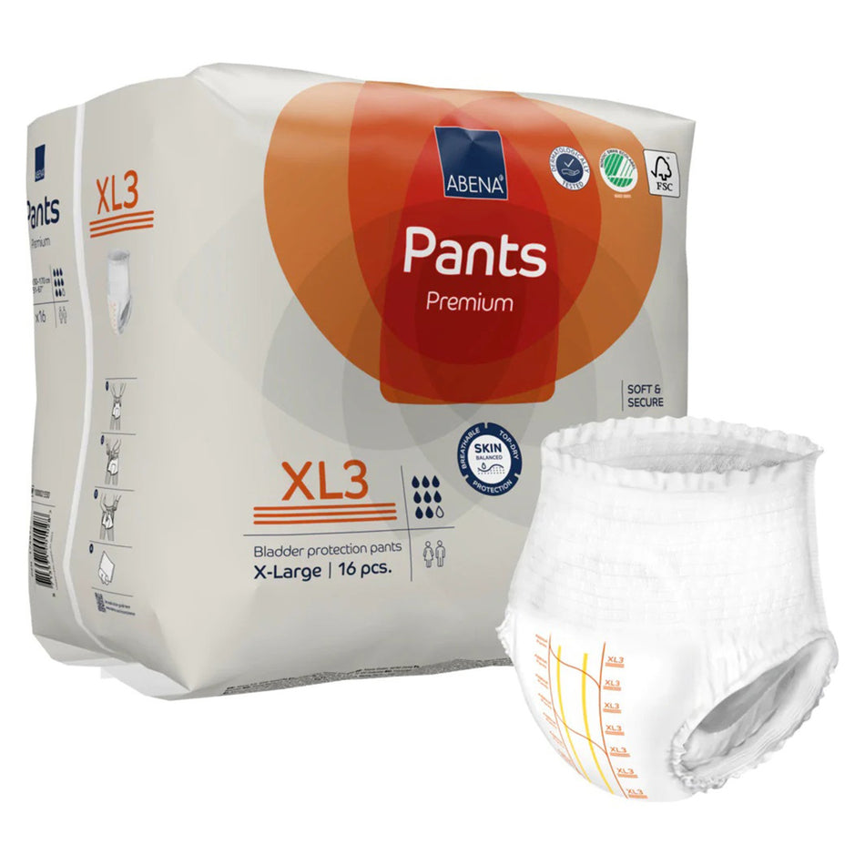 Abena® Premium Pants XL3 Incontinence Brief, X-Large - Incontinence>Adult Briefs and Protective Undergarments - Abena Nort...