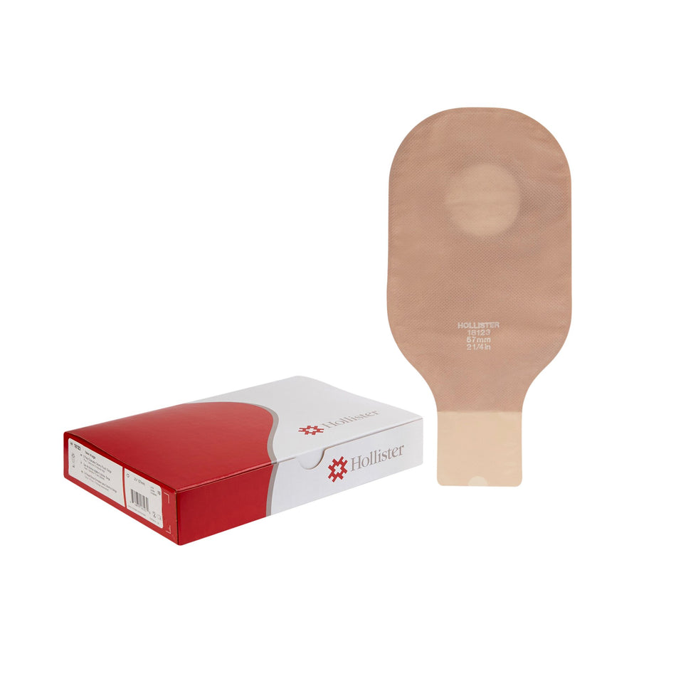 New Image Drainable Beige Colostomy Pouch, 12-Inch Length, 2 Inch Flange-Colostomy Pouch New Image Two-Piece System 12 Inch Length Drainable