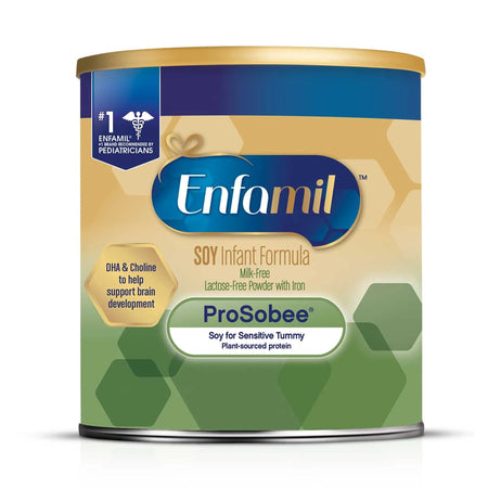Enfamil ProSobee Lipil Powder Infant Formula, 12.9-ounce can-Infant Formula Enfamil ProSobee Unflavored 12.9 oz. Can Powder Soy Lactose Intolerance