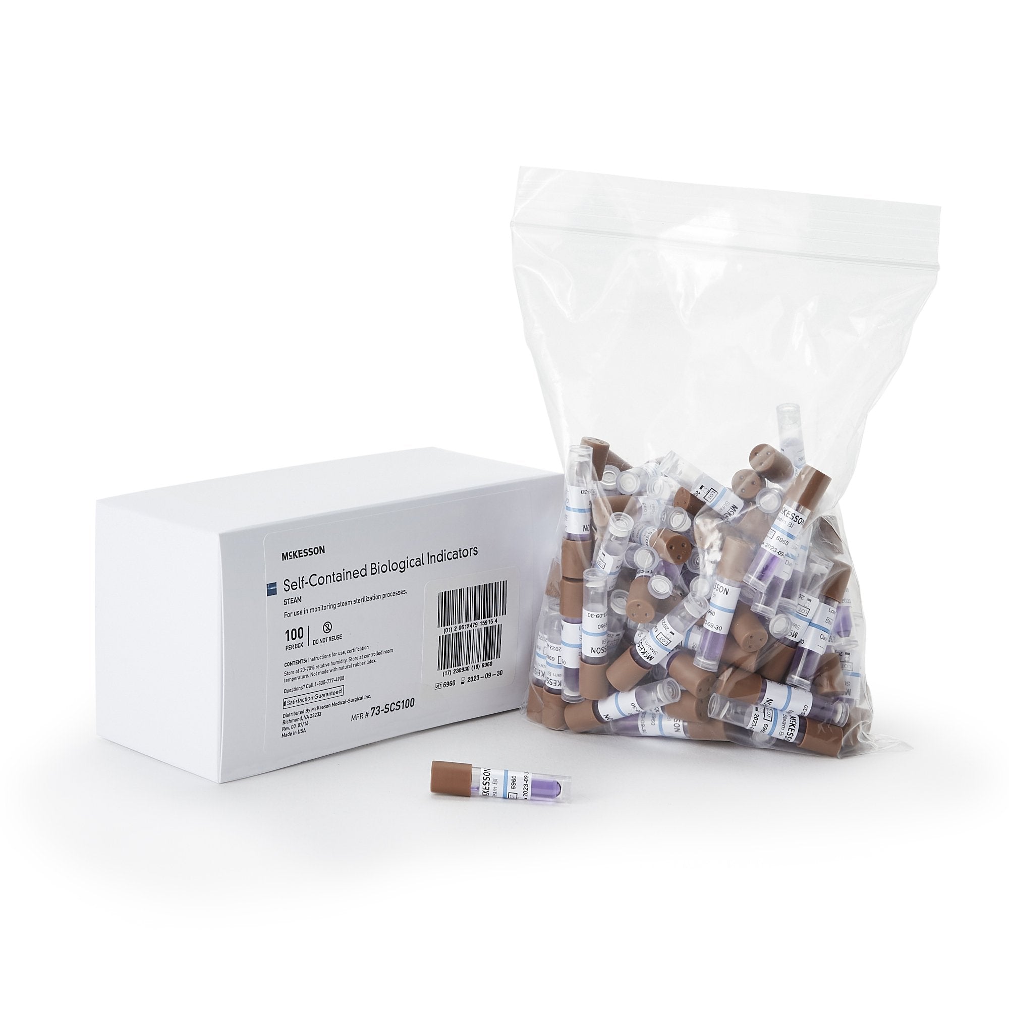 McKesson Sterilization Biological Indicator Vial-McKesson Sterilization Biological Indicator Vial Steam