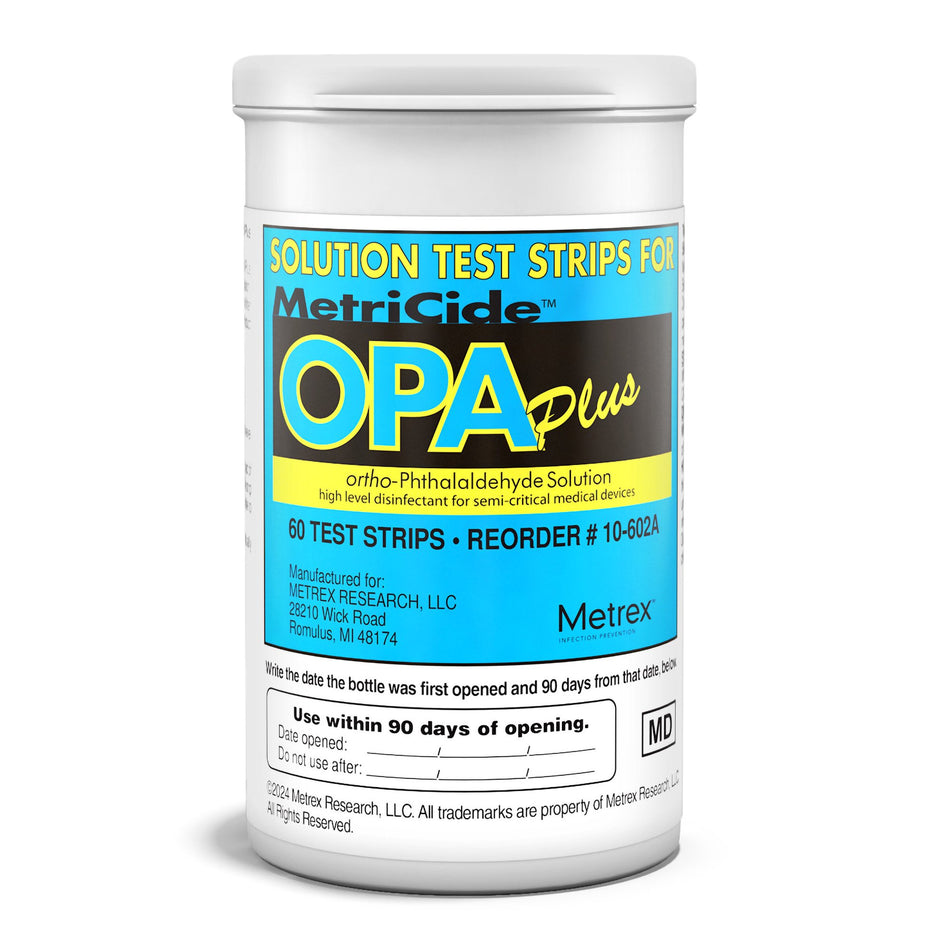 OPA Concentration Indicator MetriCide™ OPA Plus 60 Test Strips Single Use - Instruments>Cleaners and Solutions>Instrument...