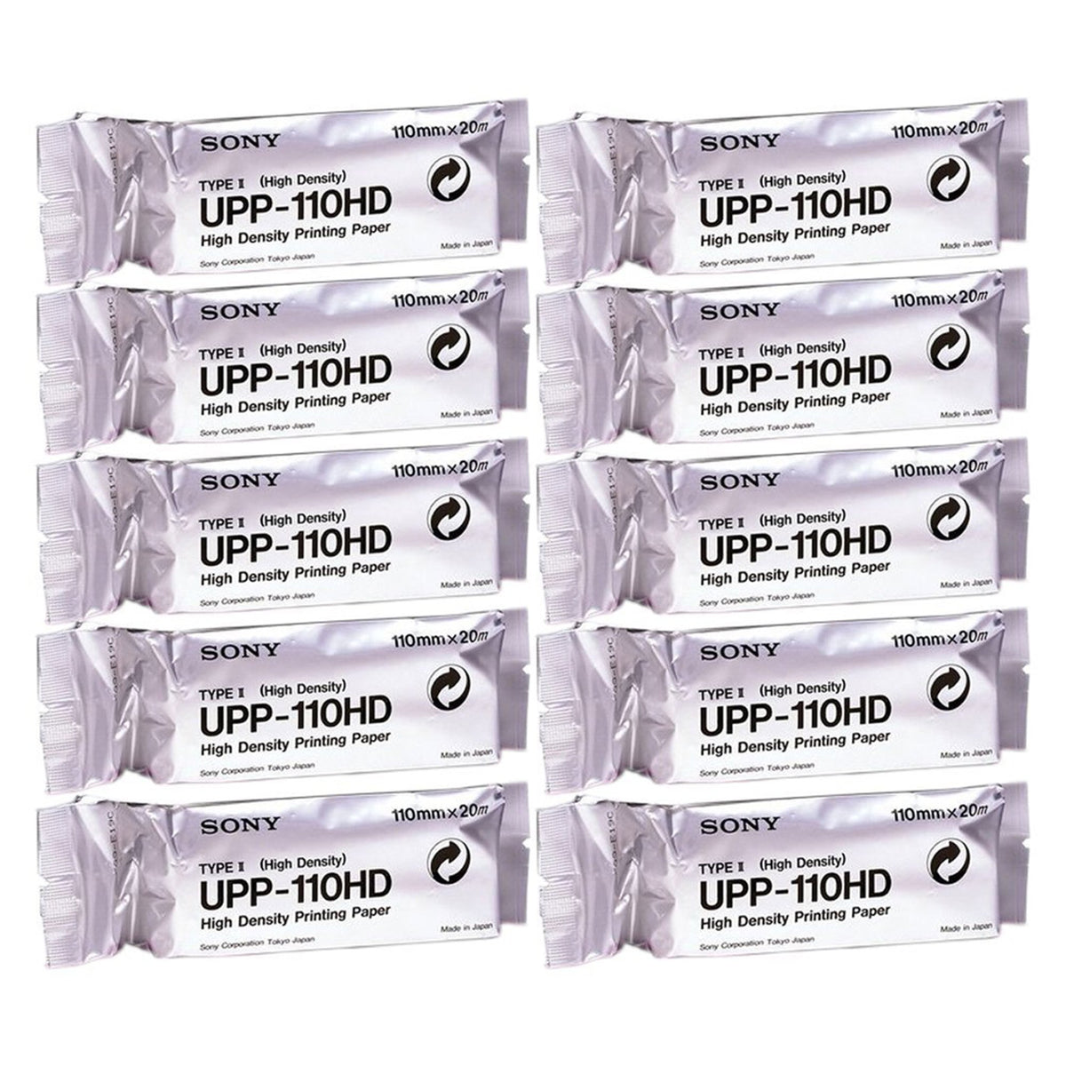 Ultrasound Video Paper Sony® Roll Black and White High Density Without Grid - Diagnostic Instruments and Supplies>Diagnost...