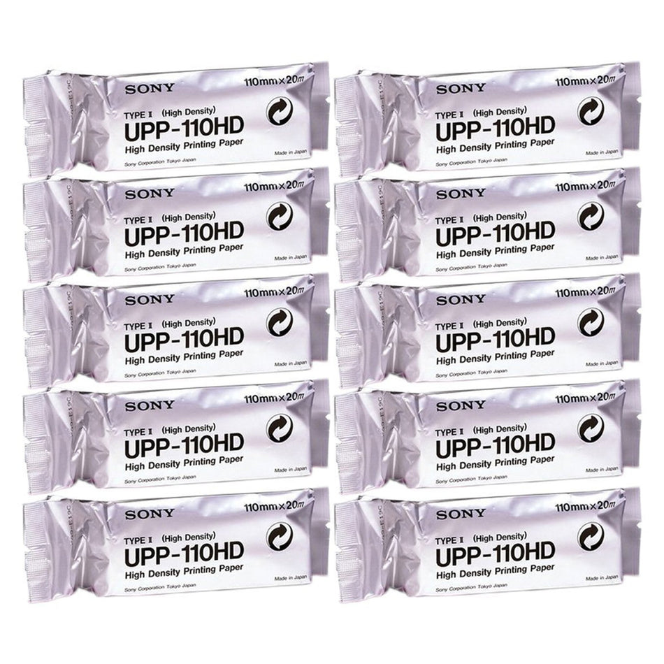 Ultrasound Video Paper Sony® Roll Black and White High Density Without Grid - Diagnostic Instruments and Supplies>Diagnost...