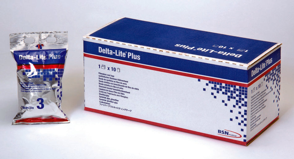 Delta-Lite Plus Deep Blue Cast Tape, 4 Inch x 4 Yard-Cast Tape Delta-Lite Plus 4 Inch X 12 Foot Fiberglass / Resin Deep Blue