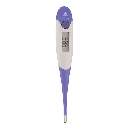 Veridian 9-Piece 9-Second FLEX-TIP Digital Thermometers with Display-Digital Stick Thermometer Veridian Oral / Rectal / Axillary Probe Handheld