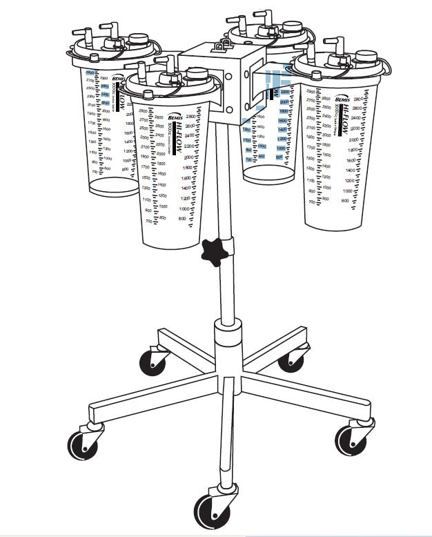 Bemis Healthcare Suction Canister Stand-Suction Canister Stand