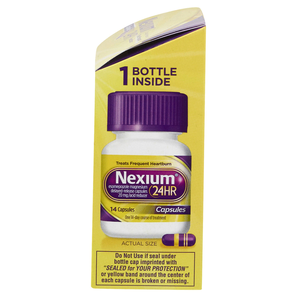 Nexium 24HR Esomeprazole Antacid-Antacid Nexium 24 HR 20 mg Strength Capsule 14 per Bottle