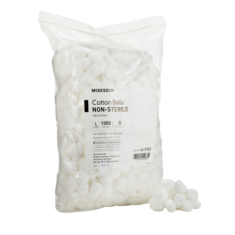 McKesson Nonsterile Cotton Balls, Large-Cotton Ball McKesson Large NonSterile