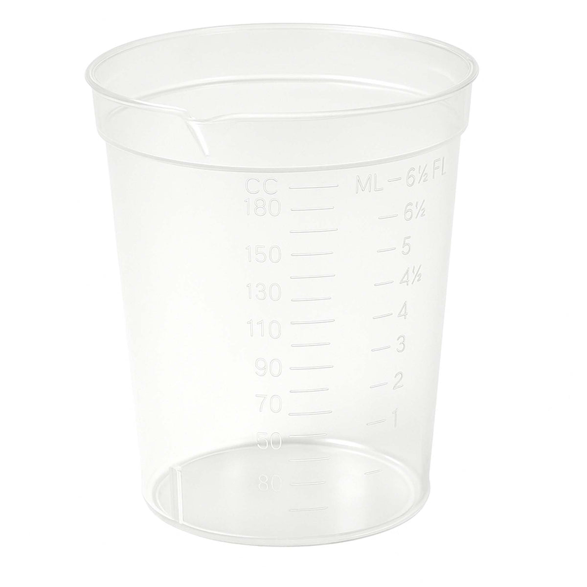 Globe Scientific Specimen Container with Pour Spout, 192 mL-Specimen Container with Pour Spout 2-1/8 X 3-7/16 Inch 192 mL (6.5 oz.) Without Closure Unprinted NonSterile