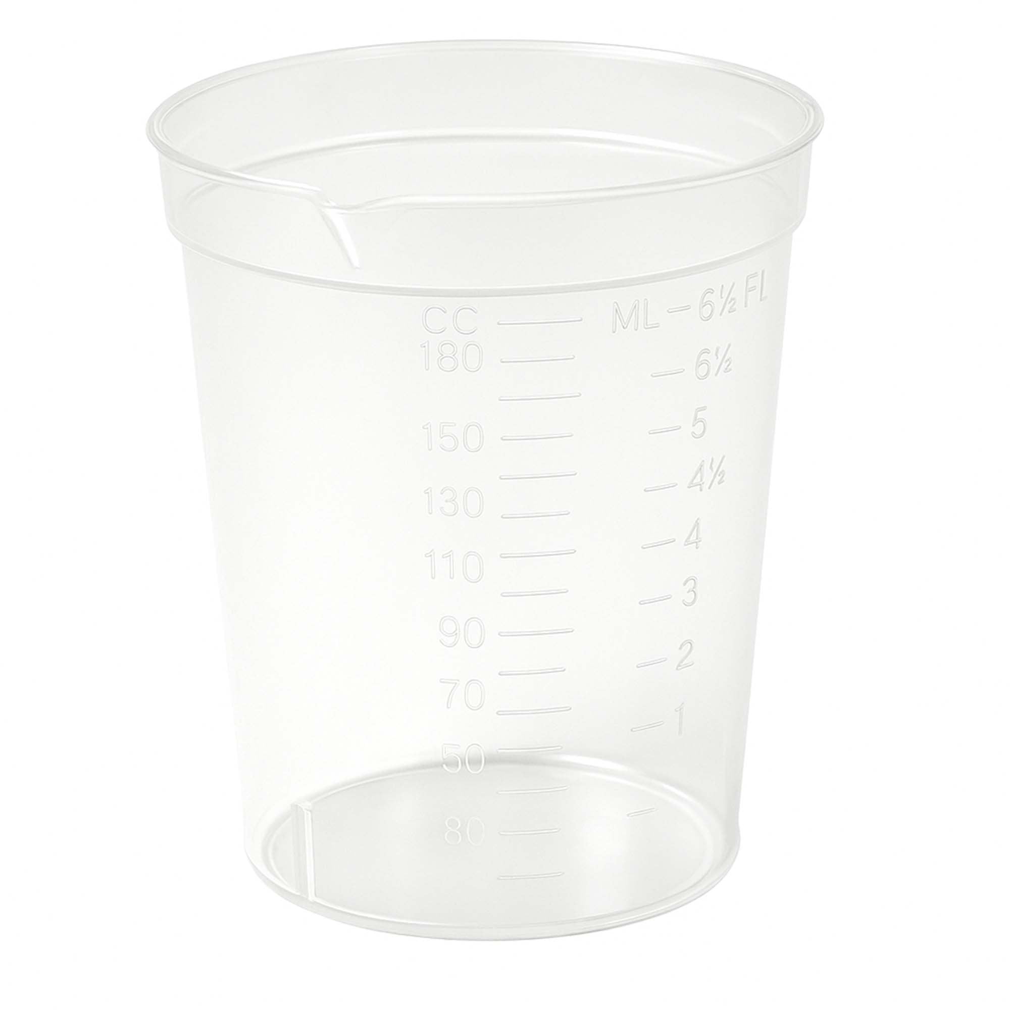 Globe Scientific Specimen Container with Pour Spout, 192 mL-Specimen Container with Pour Spout 2-1/8 X 3-7/16 Inch 192 mL (6.5 oz.) Without Closure Unprinted NonSterile