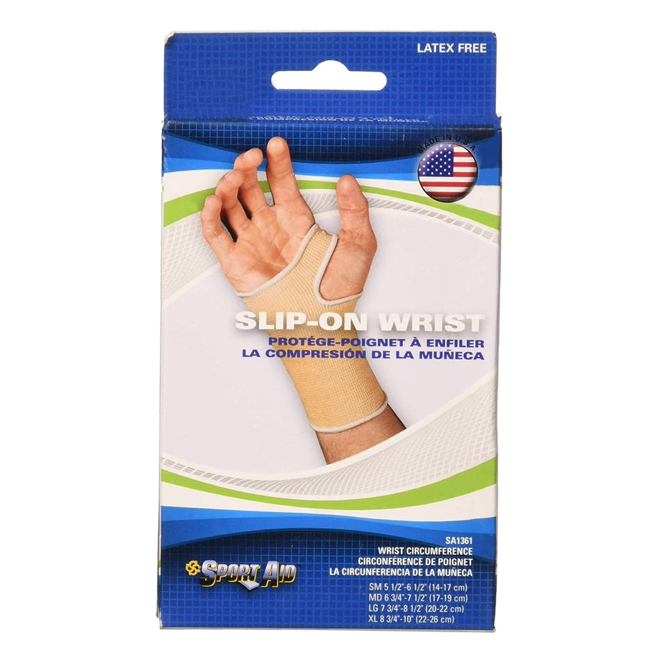 Scott Specialties Wrist Compression Strap, Medium-Wrist Support Cotton / Elastic Left or Right Hand Beige Medium