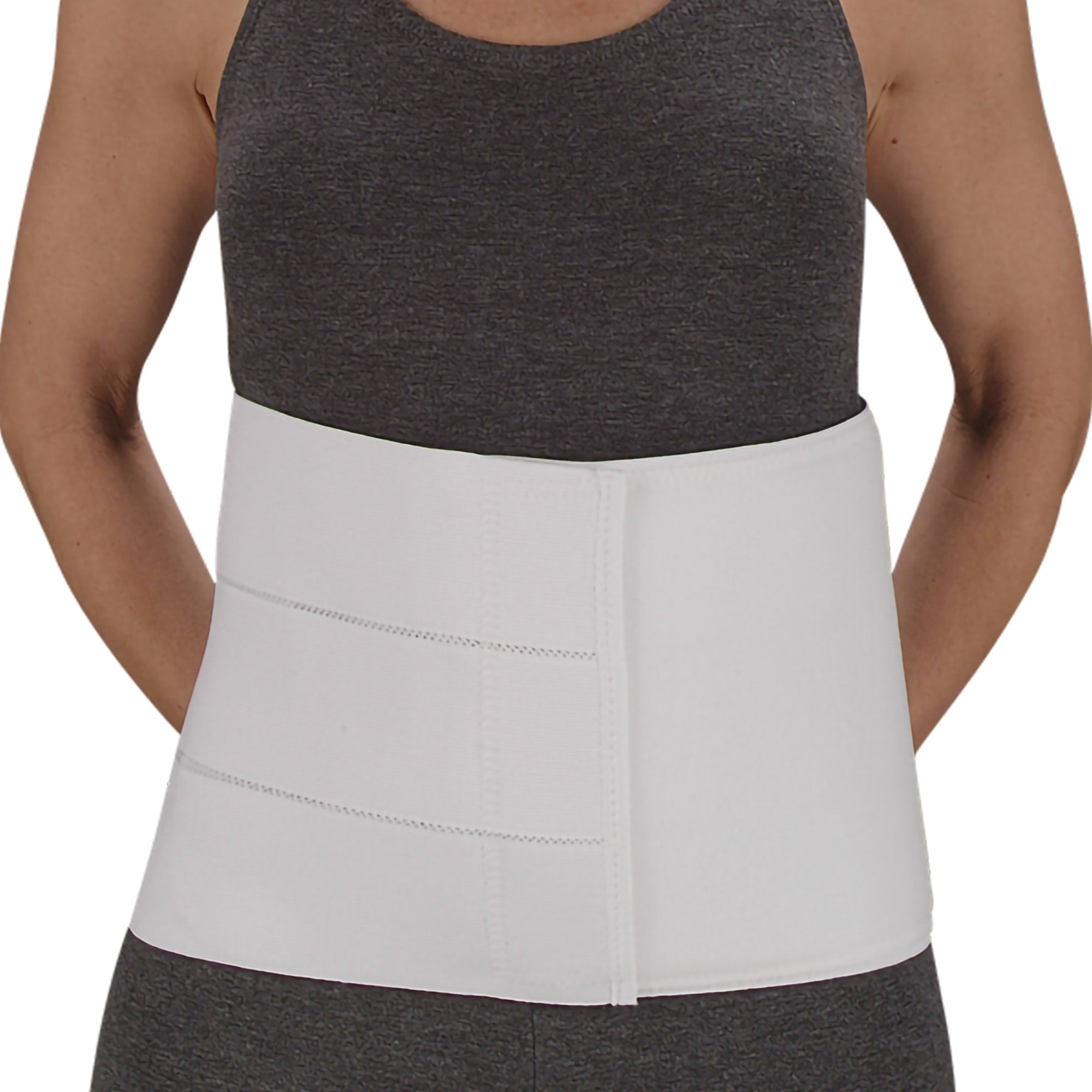 Abdominal Binder DeRoyal® Large Hook and Loop Closure 63 to 74 Inch Waist or Hip Circumference 9 Inch Height Adult