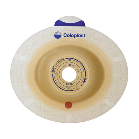 SenSura Ostomy Barrier With -1 Inch Stoma Opening-"Ostomy Barrier SenSura Trim to Fit, Standard Wear Double Layer Adhesive 50 mm Flange Red Code System 3/4 to 1-1/4 Inch Opening"