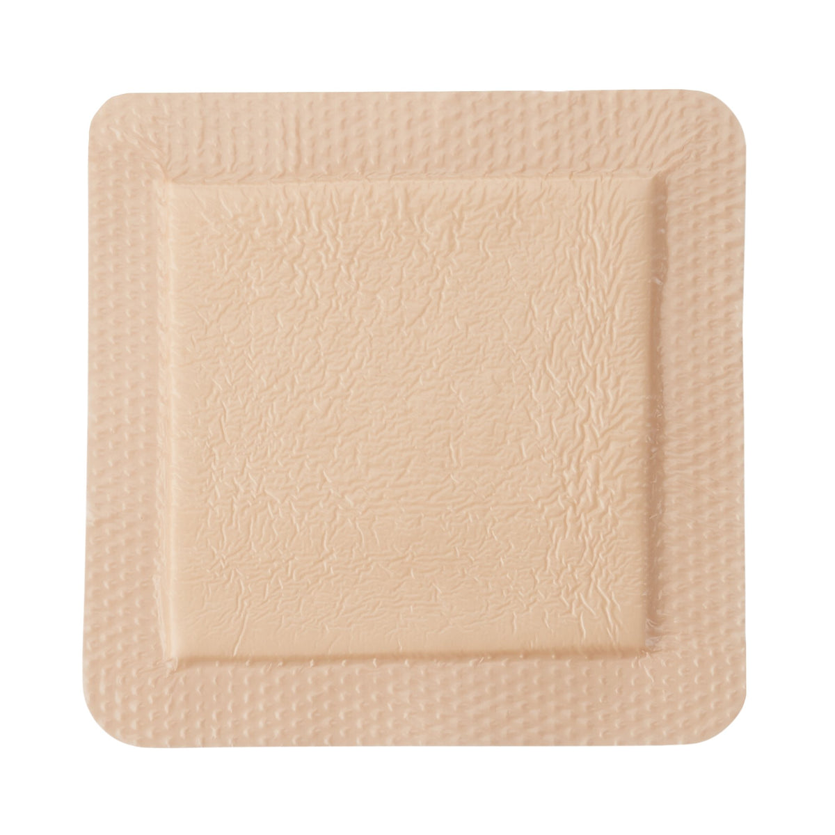 McKesson Silicone Adhesive with Border Silicone Foam Dressing, 6 x 6 Inch-Foam Dressing McKesson 6 X 6 Inch With Border Film Backing Silicone Gel Adhesive Square Sterile
