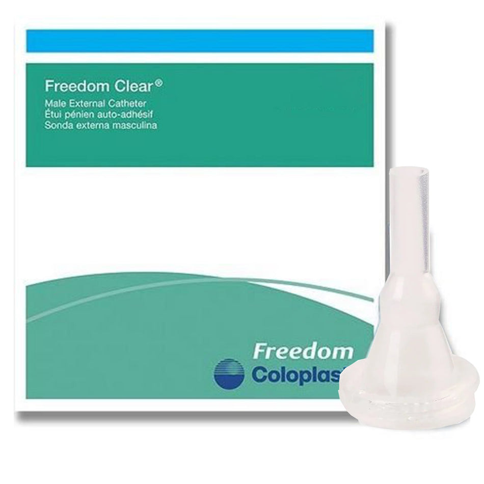 Freedom Cath Male External Catheter, Self-Adhesive, Non-Sterile, Small 23 mm-Male External Catheter Freedom Cath Self-Adhesive Strip Latex Small