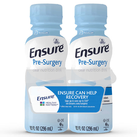 Ensure® Pre-Surgery Strawberry Clear Carbohydrate Drink, 10-ounce bottle - Nutritionals and Feeding Supplies>Nutritionals>...