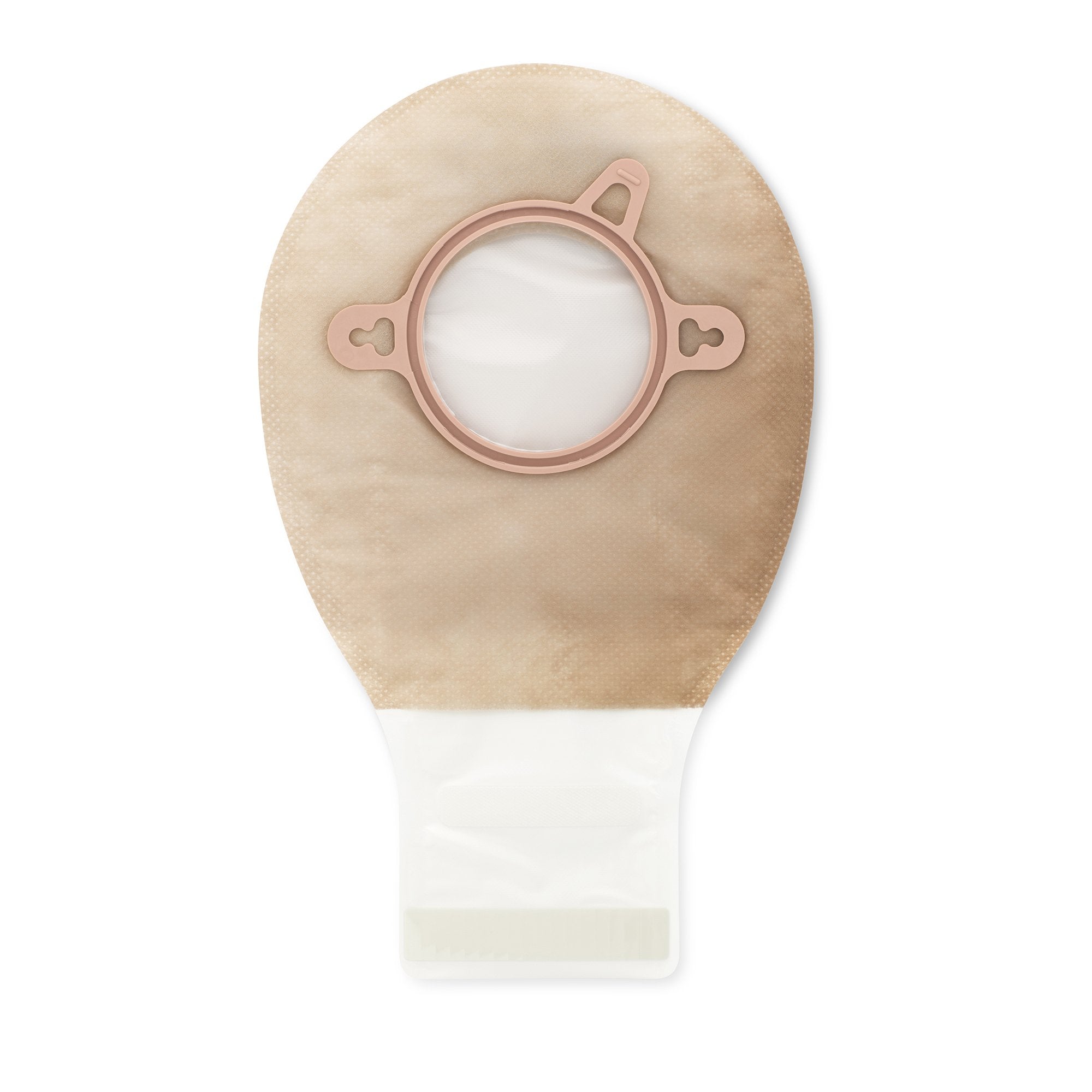 New Image Two-Piece Drainable Beige Filtered Ostomy Pouch, 7 Inch Length, 2 Inch Flange-Ostomy Pouch New Image Two-Piece System 7 Inch Length Drainable