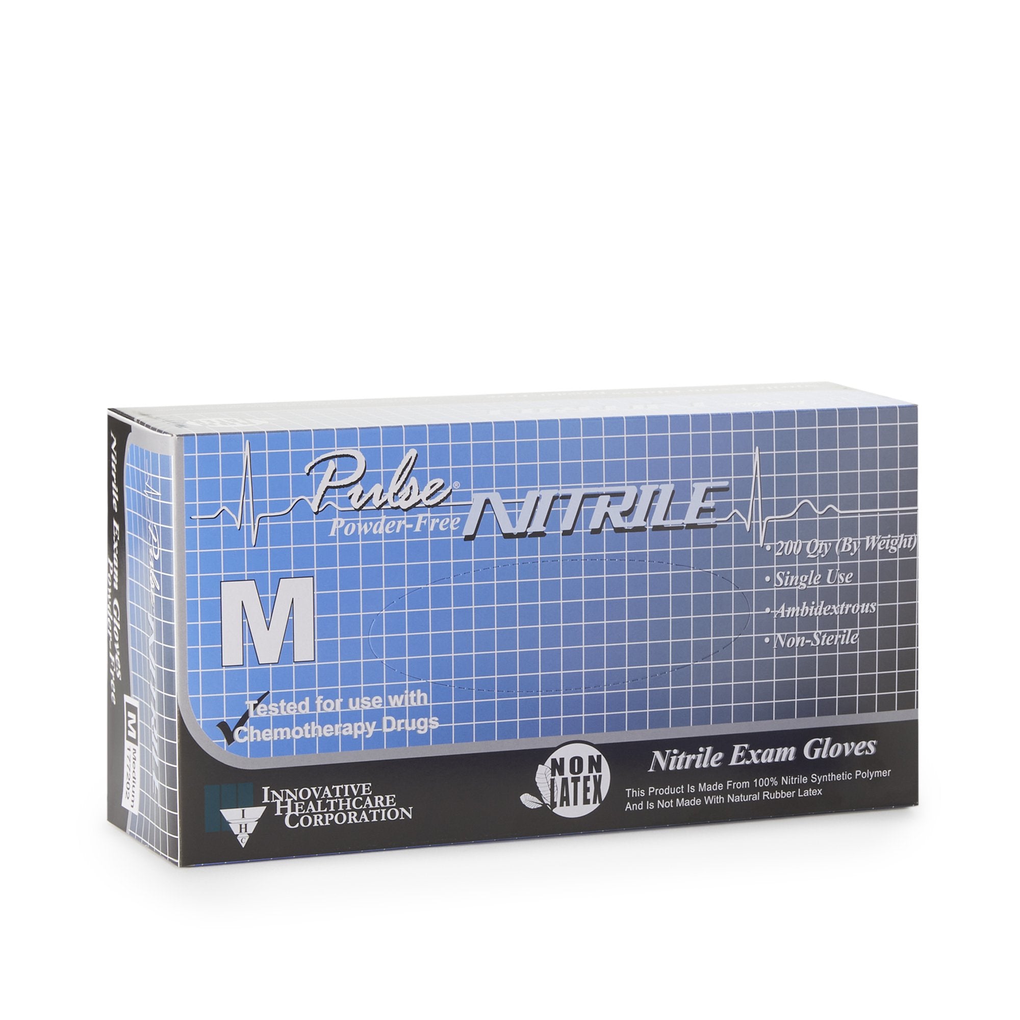 Pulse® Nitrile Exam Glove, Medium, Aqua Blue - Gloves>Exam Gloves - Innovative Healthcare Corp