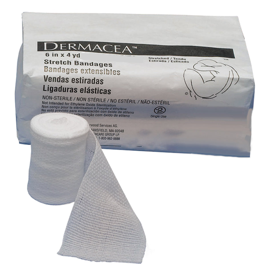 Dermacea� Sterile Conforming Bandage, 6 Inch x 4 Yard, 1-Ply-Conforming Bandage Dermacea� 6 Inch X 4 Yard 1-Ply Sterile 1 per Pack