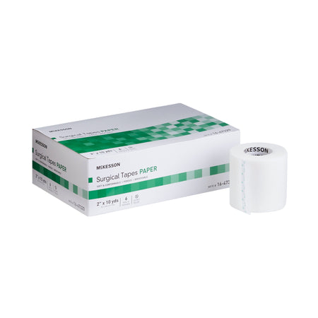 McKesson Paper Medical Tape, 2 Inch x 10 Yard, White-Medical Tape McKesson White 2 Inch X 10 Yard Paper NonSterile