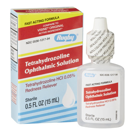 Rugby Tetrahydrozoline Ophthalmic Solution-Irritated Eye Relief 0.5 oz. Eye Drops