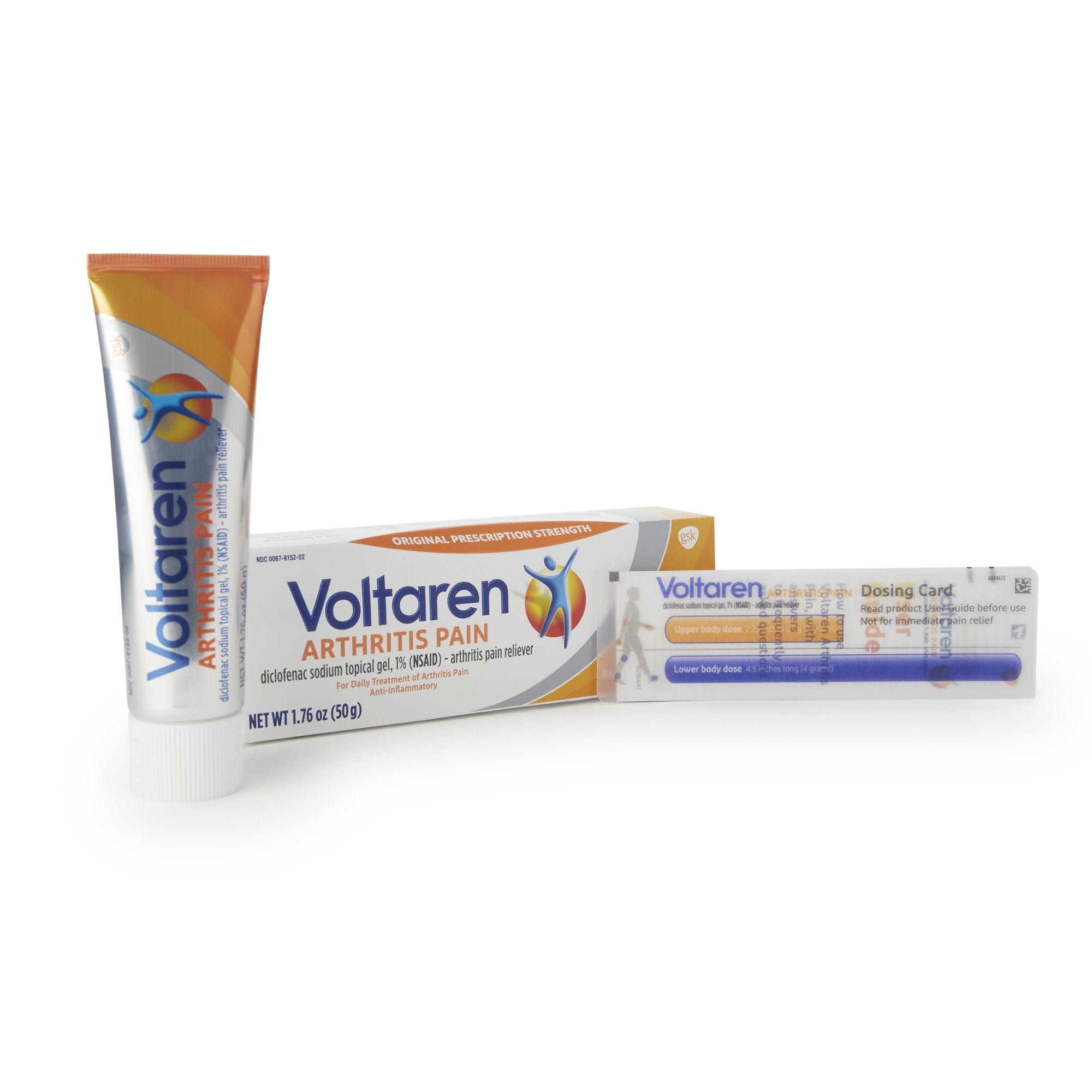 Voltaren Diclofenac Sodium Topical Pain Relief, 50 Gram Tube-Topical Pain Relief 1% Strength Diclofenac Sodium Topical Gel 50 Gram
