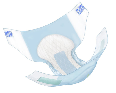 Wings Extra Heavy Absorbency Incontinence Brief, Large-Unisex Adult Incontinence Brief Wings Ultra Large Disposable Heavy Absorbency