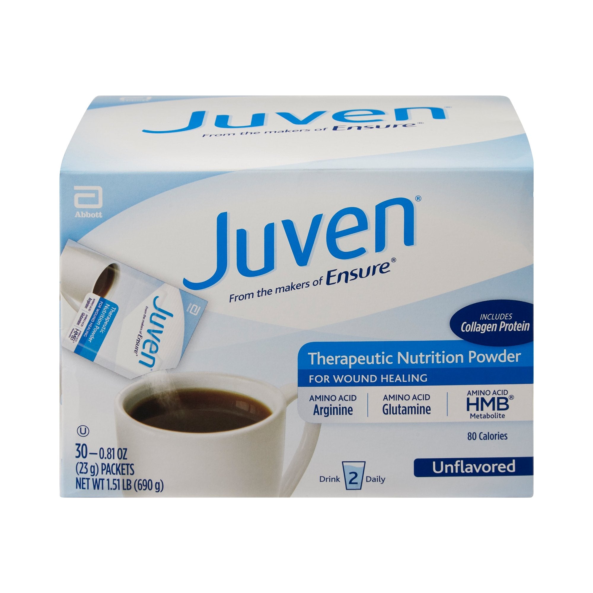 Juven Arginine/Glutamine Therapeutic Nutrition Powder-Oral Supplement Juven Unflavored Powder 0.81 oz. Individual Packet