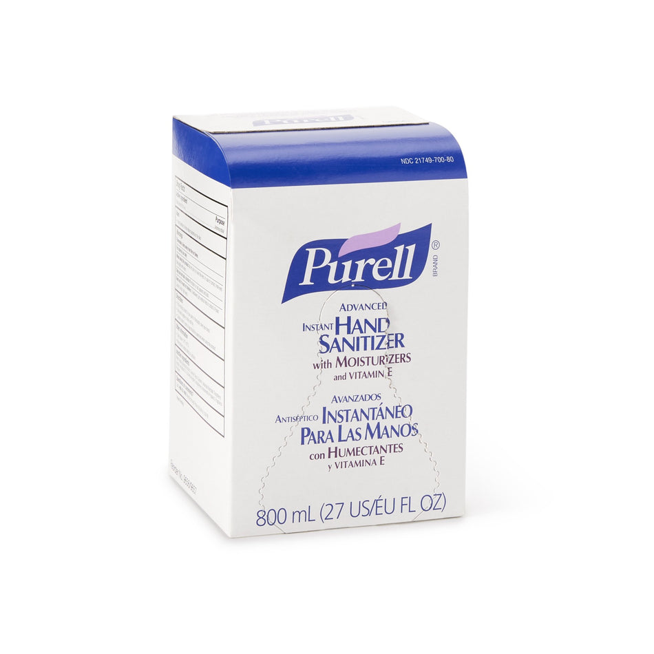 Purell Advanced Hand Sanitizer 800 mL Ethyl Alcohol-Hand Sanitizer Purell� Advanced 800 mL Ethyl Alcohol Gel Bag-in-Box