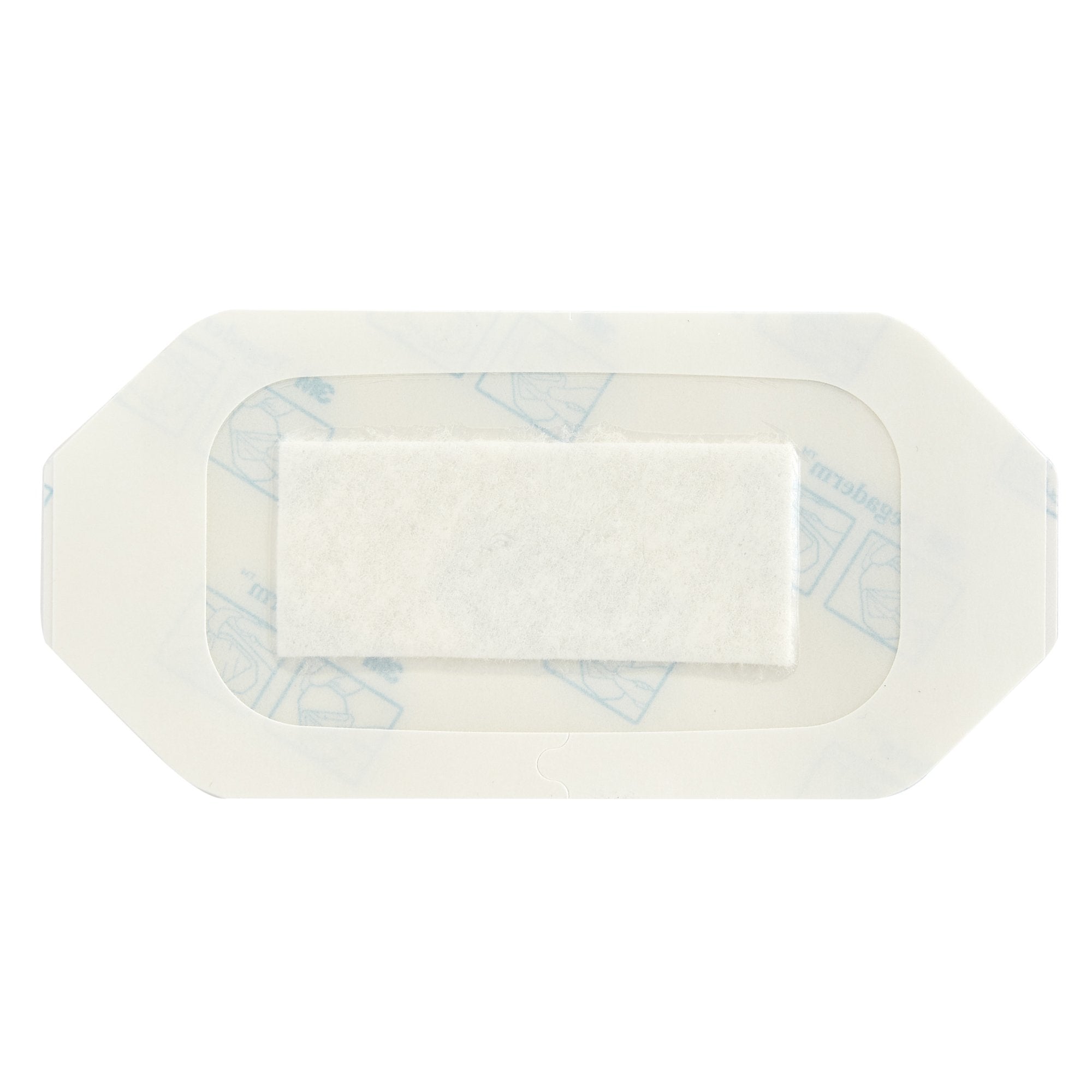 3M Tegaderm Transparent Film Dressing with Pad, 2-3/8 x 4 Inch-Transparent Film Dressing with Pad 3M Tegaderm 2-3/8 X 4 Inch Frame Style Delivery Rectangle Sterile