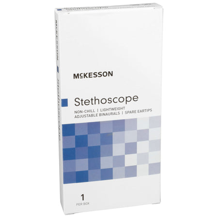 McKesson Classic Dual Head Stethoscope, Red-General Exam Stethoscope McKesson Red 1-Tube 22 Inch Tube Double Sided Chestpiece