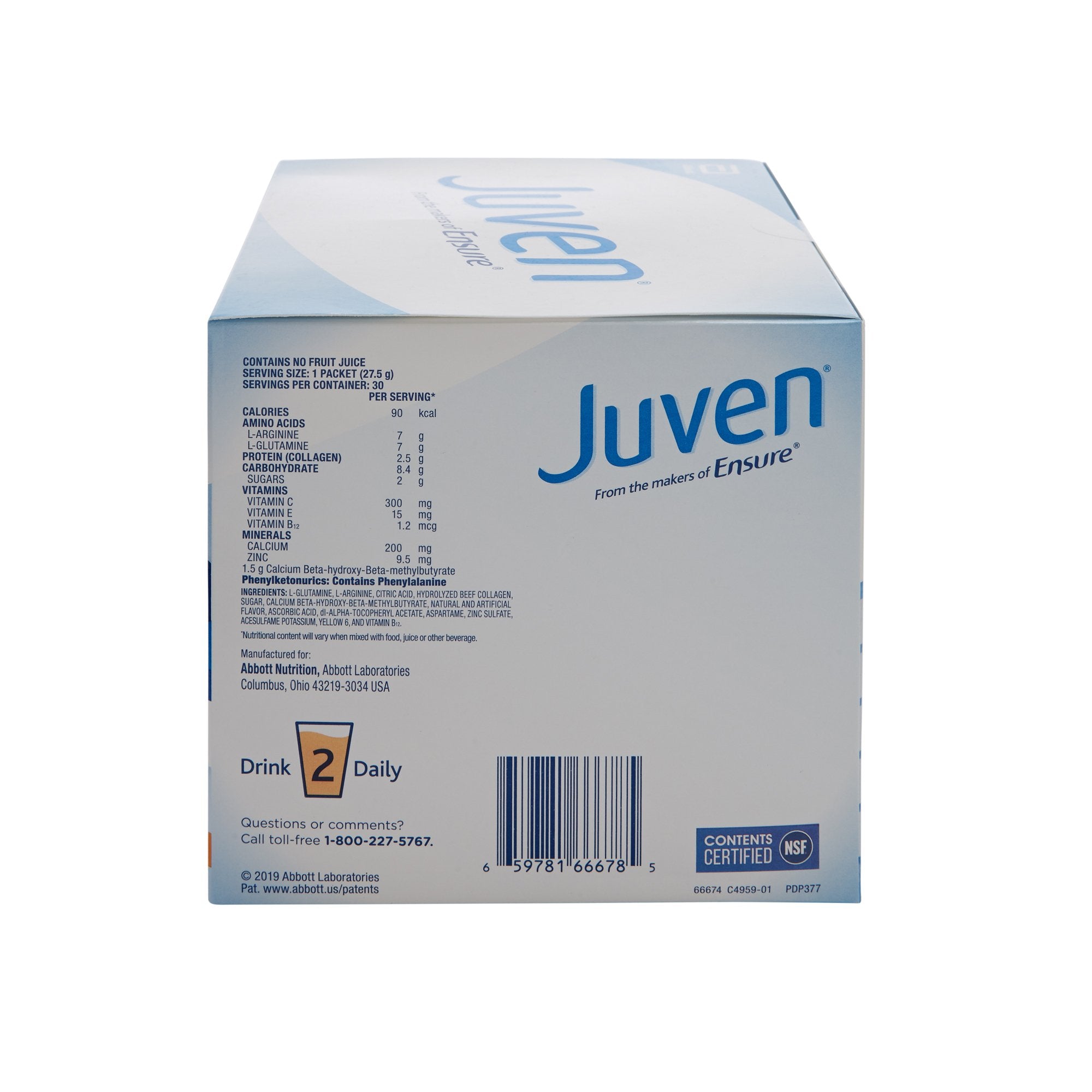 Juven Orange Arginine/Glutamine Therapeutic Nutrition Powder, 0.97-ounce Packet Powder-Oral Supplement Juven Orange Flavor Powder 0.97 oz. Individual Packet