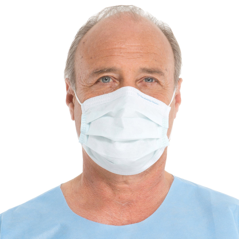 Fluidshield Surgical Mask-Procedure Mask FluidShield Anti-fog Foam ASTM Level 1 Earloops One Size Fits Most