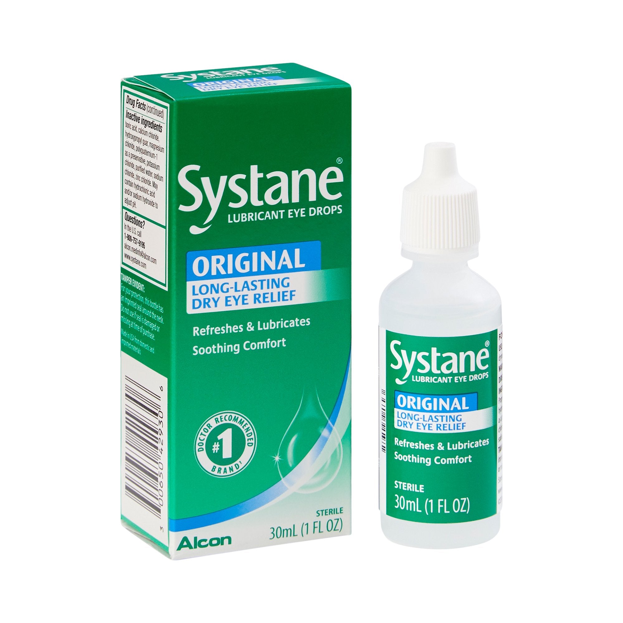 Systane Eye Lubricant-Eye Lubricant Systane 1 oz. Eye Drops