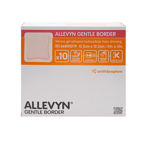 Allevyn Gentle Border Silicone Foam Dressing, 5 x 5 Inch - Wound Care>Advanced Wound Care>Foam Dressings - Smith & Nephew