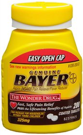 Bayer� Aspirin Pain Relief-Pain Relief Bayer� 325 mg Strength Aspirin Tablet 200 per Bottle