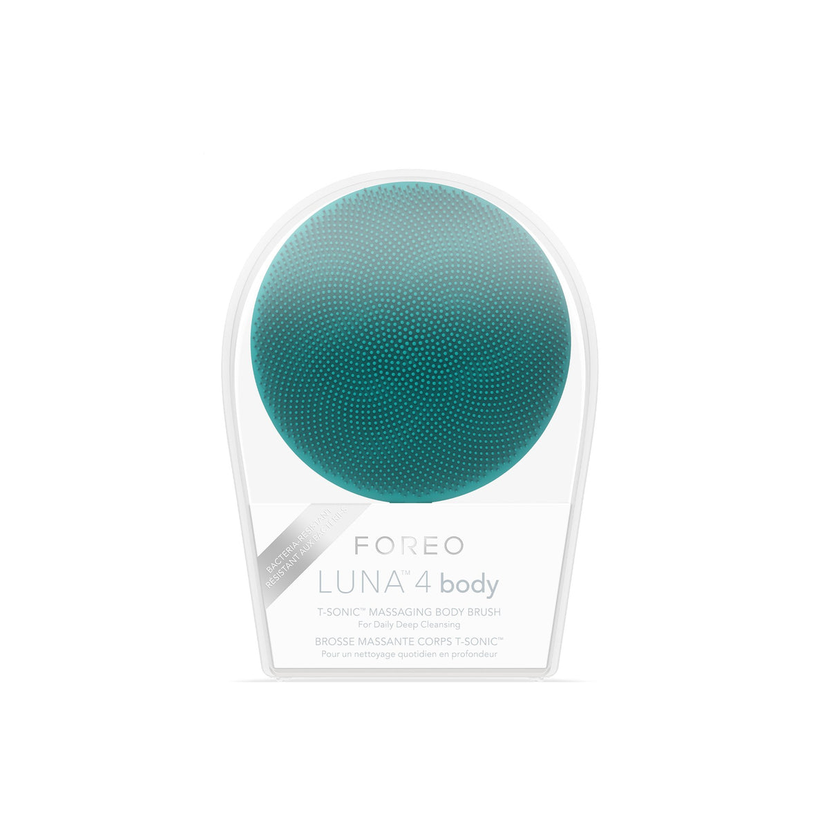 LUNA™ 4 body Massaging Body Brush, Evergreen - Personal Hygiene>Skin Care>Skin Care Kits - Foreo Inc