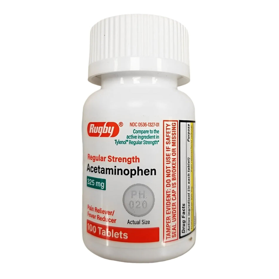 Pain Relief 325 mg Strength Acetaminophen Tablet 100 per Bottle