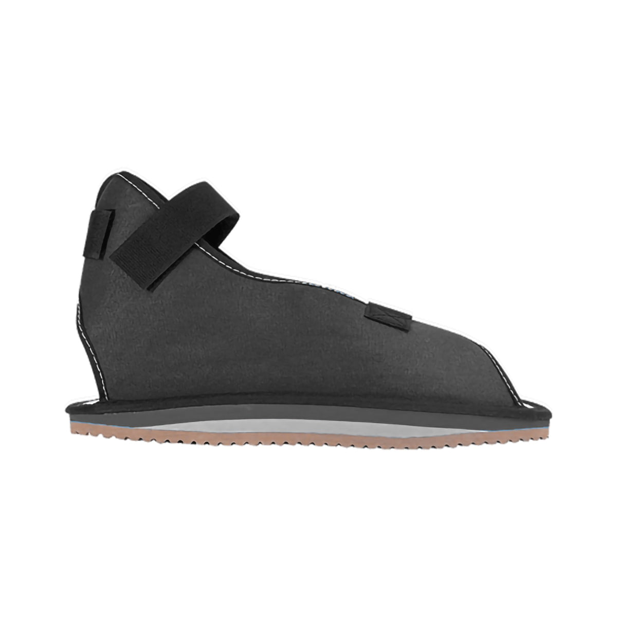 ssur Canvas Rocker Bottom Cast Shoe, Medium, Black-Cast Shoe Medium Black